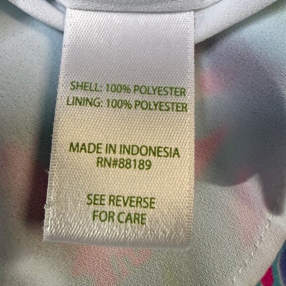 Lilly Pulitzer Gabriel Dress 4 Amalfi Blue Best Fishes Tiered EUC - Picture 7 of 11